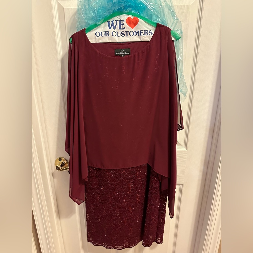Special Occasion Dress (Burgundy color)